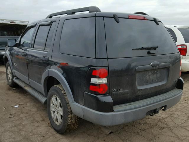 1FMEU73E66UB06010 - 2006 FORD EXPLORER X BLACK photo 3