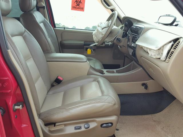 1FMDU77K95UA87477 - 2005 FORD EXPLORER S RED photo 5