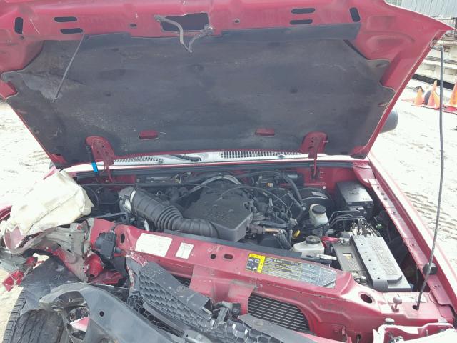 1FMDU77K95UA87477 - 2005 FORD EXPLORER S RED photo 7