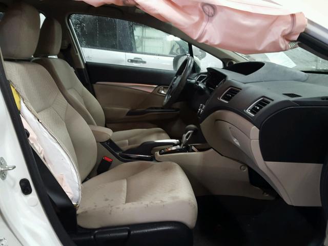 19XFB2F80FE029382 - 2015 HONDA CIVIC EX თეთრი ფოტო 5