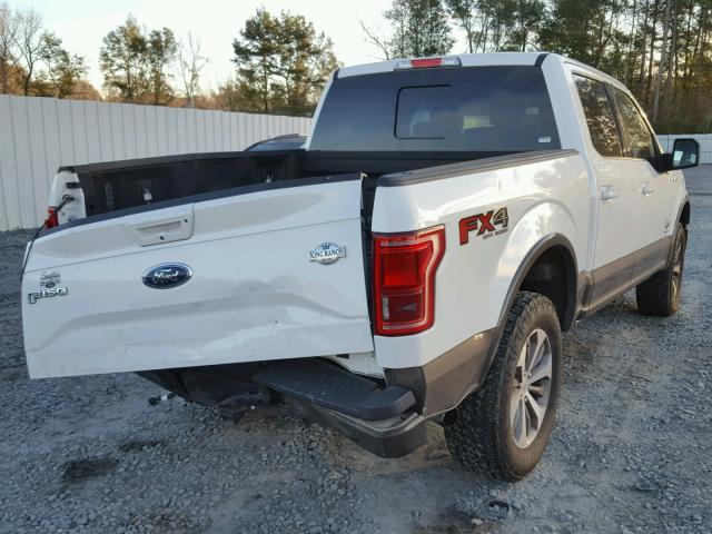 1FTEW1EG7FFC03070 - 2015 FORD F150 SUPER WHITE photo 4