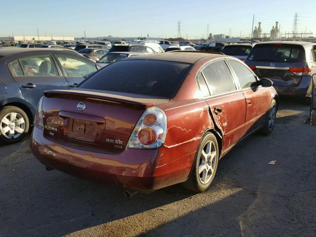 1N4BL11E22C142325 - 2002 NISSAN ALTIMA SE RED photo 4