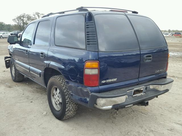 1GNEC13T01R222065 - 2001 CHEVROLET TAHOE C150 BLUE photo 3