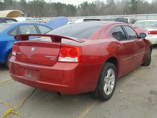 2B3CA3CV5AH193781 - 2010 DODGE CHARGER SX RED photo 4