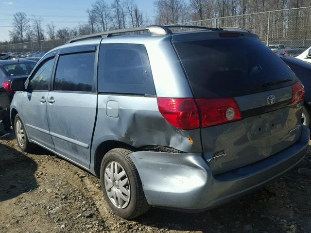 5TDZA23C36S507826 - 2006 TOYOTA SIENNA CE BLUE photo 3