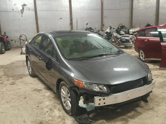 19XFB2F95CE071101 - 2012 HONDA CIVIC EXL GRAY photo 1