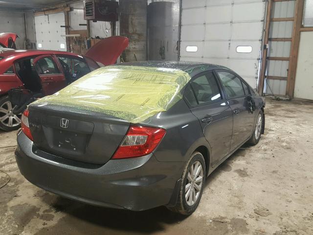 19XFB2F95CE071101 - 2012 HONDA CIVIC EXL GRAY photo 4