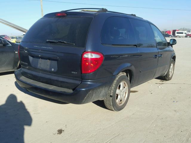 2D4GP44L77R241501 - 2007 DODGE GRAND CARA BLACK photo 4