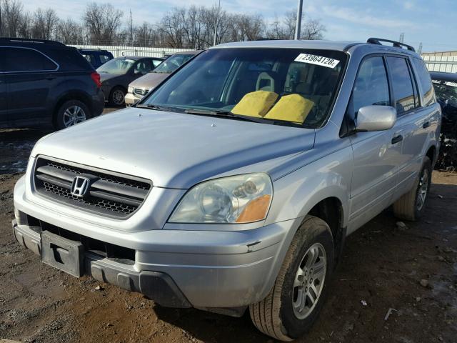 2HKYF18434H612748 - 2004 HONDA PILOT EX SILVER photo 2