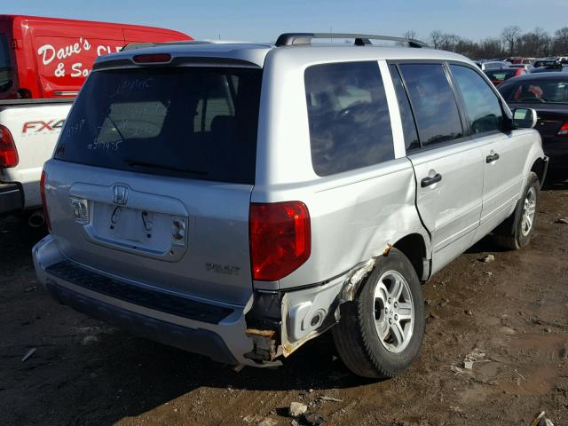 2HKYF18434H612748 - 2004 HONDA PILOT EX SILVER photo 4