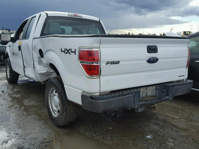 1FTFX1EF1DFB61503 - 2013 FORD F150 SUPER WHITE photo 3