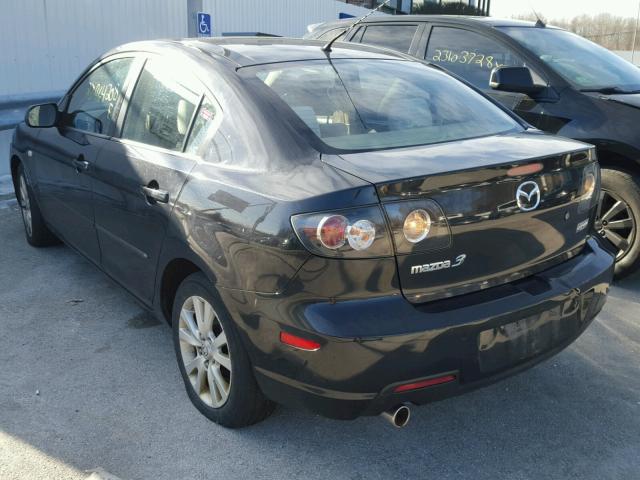 JM1BK32F581785871 - 2008 MAZDA 3 I BLACK photo 3