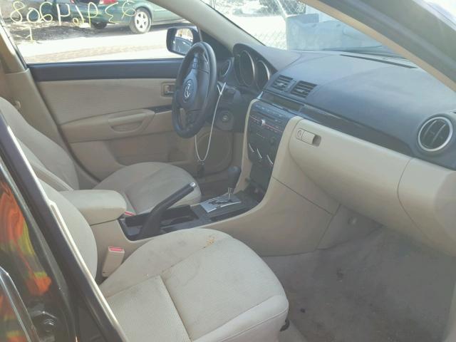 JM1BK32F581785871 - 2008 MAZDA 3 I BLACK photo 5