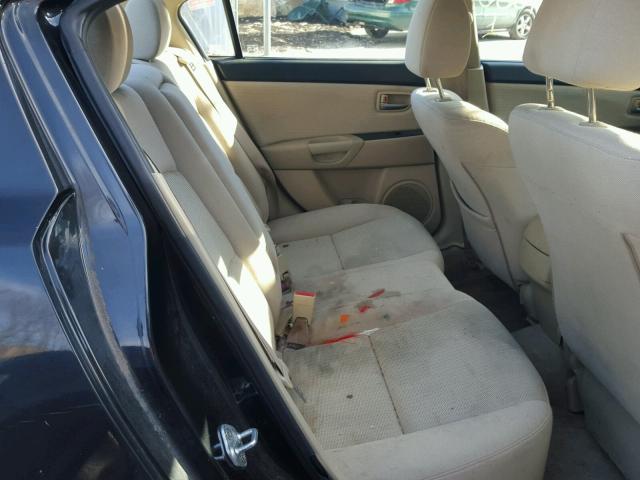 JM1BK32F581785871 - 2008 MAZDA 3 I BLACK photo 6