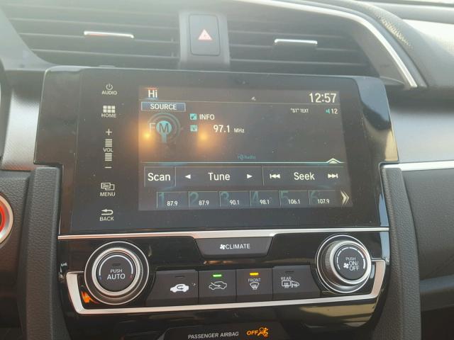 19XFC2F71HE078002 - 2017 HONDA CIVIC EX ნაცრისფერი ფოტო 9