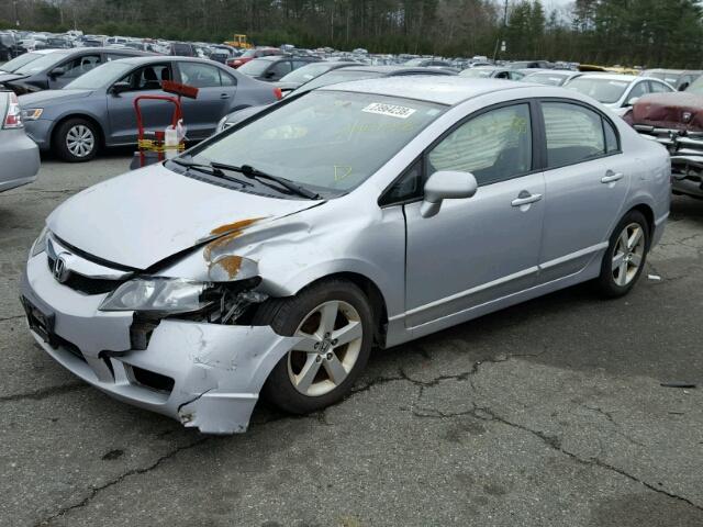 2HGFA16629H531638 - 2009 HONDA CIVIC SILVER photo 2