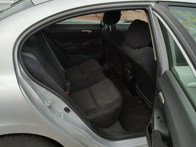 2HGFA16629H531638 - 2009 HONDA CIVIC SILVER photo 6