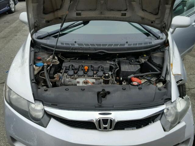 2HGFA16629H531638 - 2009 HONDA CIVIC SILVER photo 7