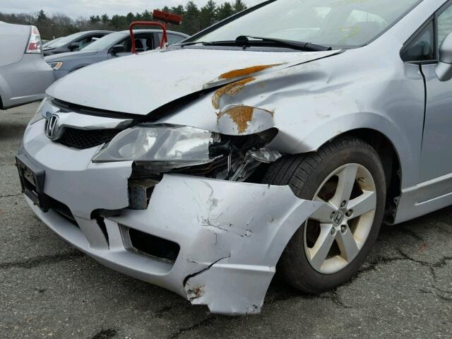 2HGFA16629H531638 - 2009 HONDA CIVIC SILVER photo 9