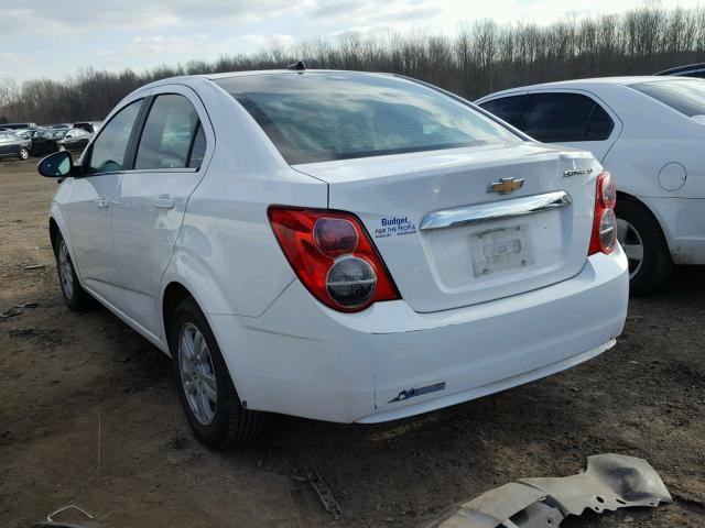 1G1JC5SH4E4213540 - 2014 CHEVROLET SONIC LT WHITE photo 3