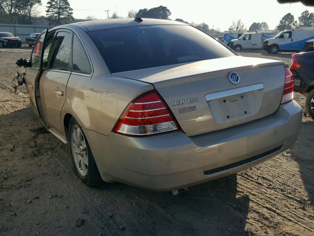 1MEHM40167G609696 - 2007 MERCURY MONTEGO LU GOLD photo 3