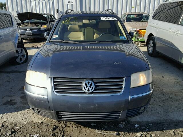 WVWWH63B23E369274 - 2003 VOLKSWAGEN PASSAT GLX GRAY photo 9