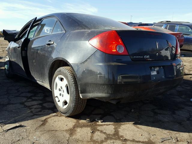 1G2ZF57B484245550 - 2008 PONTIAC G6 VALUE L BLACK photo 3