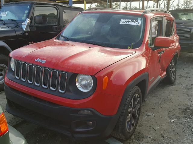 ZACCJABT4FPB41728 - 2015 JEEP RENEGADE L RED photo 2