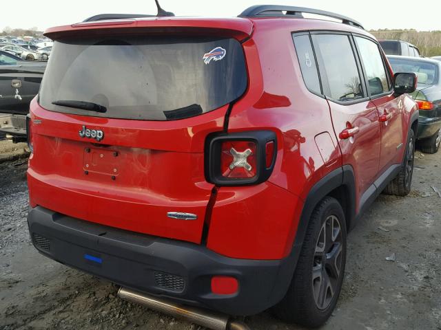 ZACCJABT4FPB41728 - 2015 JEEP RENEGADE L RED photo 4