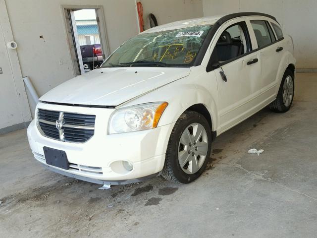 1B3HB48B37D593089 - 2007 DODGE CALIBER SX WHITE photo 2