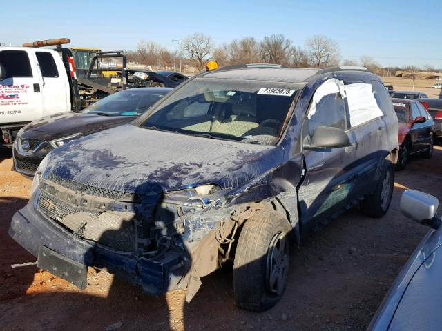 2CNDL23F386061457 - 2008 CHEVROLET EQUINOX LS BLUE photo 2