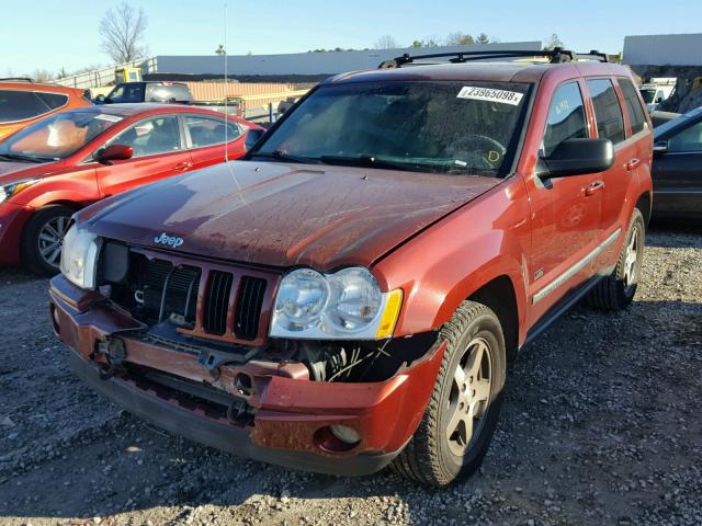 1J8GR48KX7C623029 - 2007 JEEP GRAND CHER RED photo 2