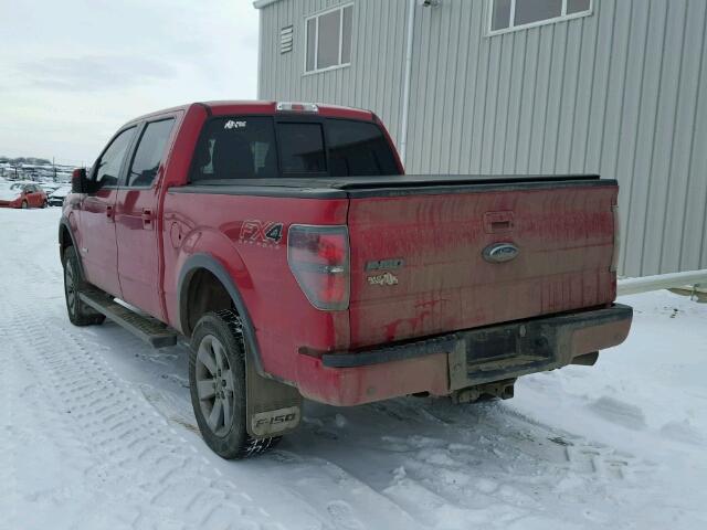 1FTFW1ET9CKD90798 - 2012 FORD F150 SUPER RED photo 3