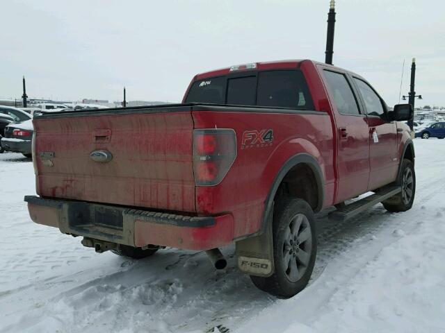 1FTFW1ET9CKD90798 - 2012 FORD F150 SUPER RED photo 4