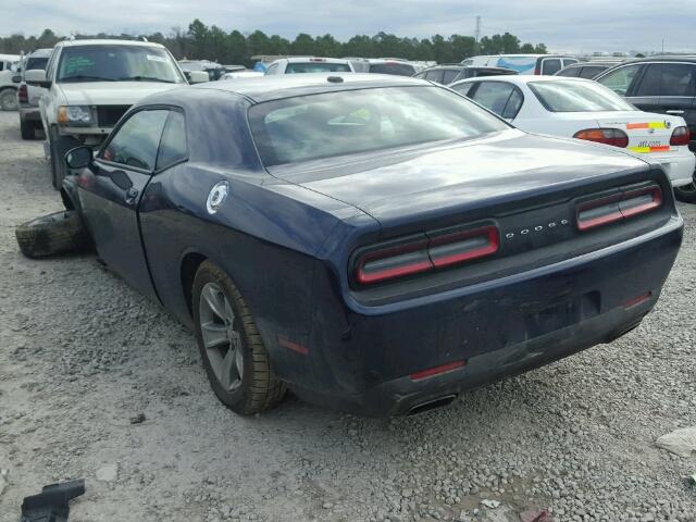 2C3CDZAG0FH894835 - 2015 DODGE CHALLENGER BLUE photo 3