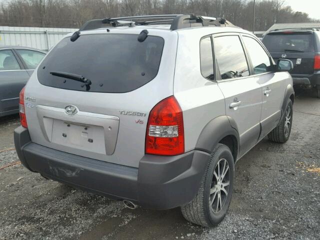 KM8JN12DX5U147739 - 2005 HYUNDAI TUCSON GLS SILVER photo 4