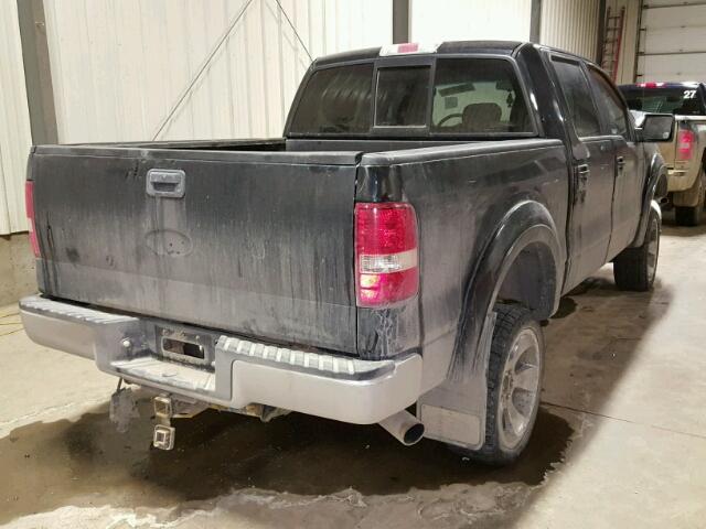 1FTPW14V77FB54592 - 2007 FORD F150 SUPER BLACK photo 4