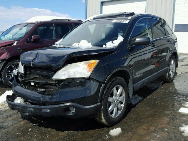 JHLRE48537C116434 - 2007 HONDA CR-V EX BLACK photo 2