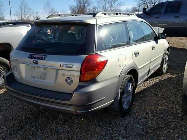 4S4BP61C857380876 - 2005 SUBARU LEGACY OUT TAN photo 4