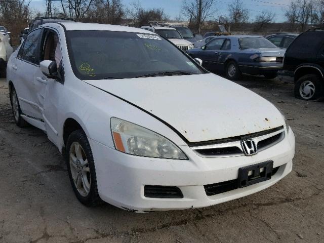 1HGCM56347A032391 - 2007 HONDA ACCORD SE WHITE photo 1