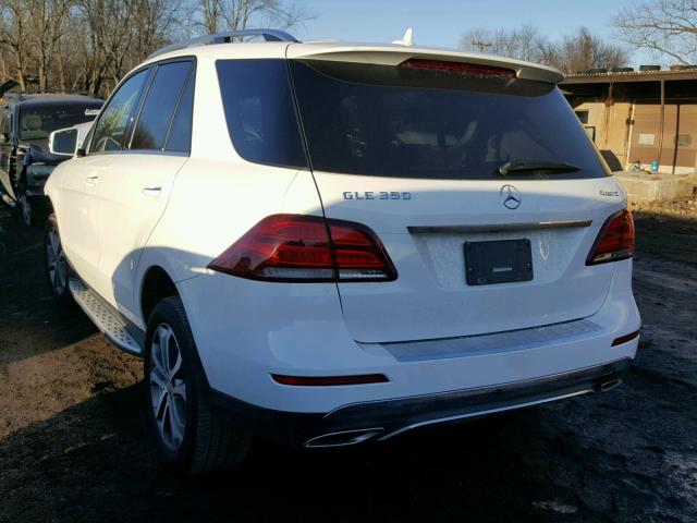 4JGDA5HB2GA756608 - 2016 MERCEDES-BENZ GLE 350 4M WHITE photo 3