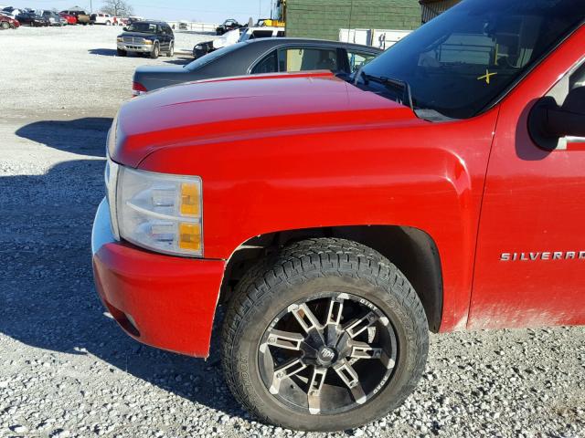 3GCRKSE34AG236440 - 2010 CHEVROLET SILVERADO RED photo 9