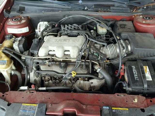 1G1ND52J52M708648 - 2002 CHEVROLET MALIBU BURGUNDY photo 7