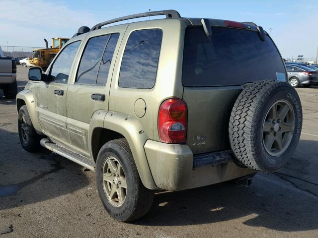 1J4GL38KX2W331689 - 2002 JEEP LIBERTY RE GREEN photo 3