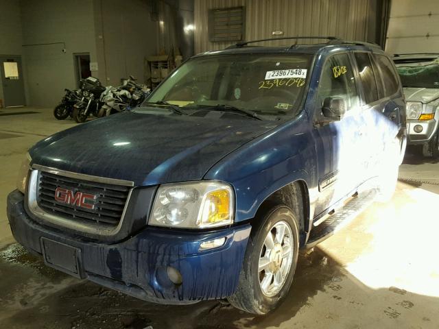 1GKDT13S652185683 - 2005 GMC ENVOY BLUE photo 2