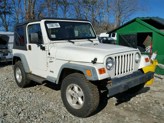 1J4FA49S5YP777743 - 2000 JEEP WRANGLER / WHITE photo 1