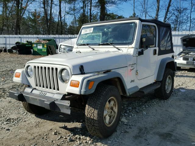 1J4FA49S5YP777743 - 2000 JEEP WRANGLER / WHITE photo 2