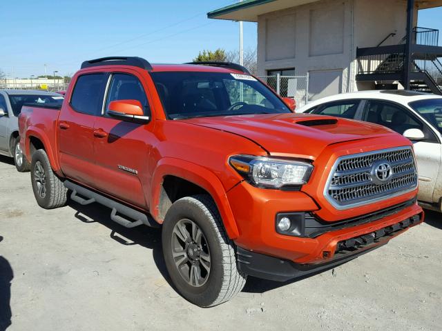 5TFCZ5AN8GX007645 - 2016 TOYOTA TACOMA DOU ORANGE photo 1