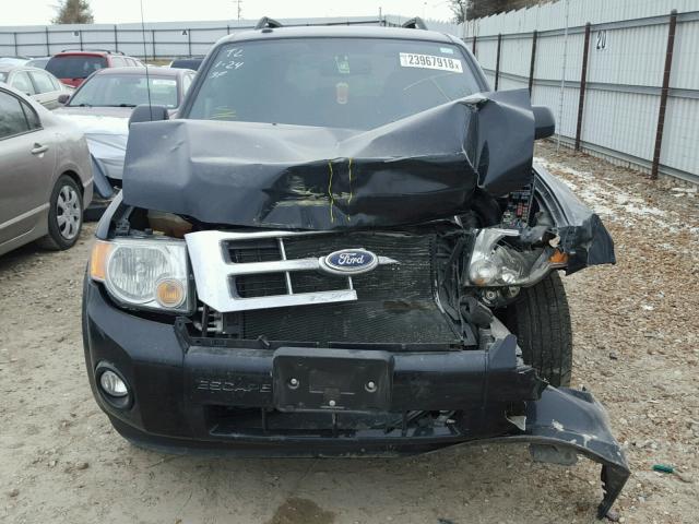 1FMCU0D74CKA14058 - 2012 FORD ESCAPE XLT BLACK photo 7