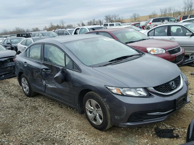 19XFB2E50DE010223 - 2013 HONDA CIVIC LX GRAY photo 9